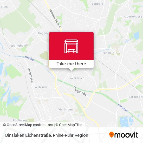 Dinslaken Eichenstraße map