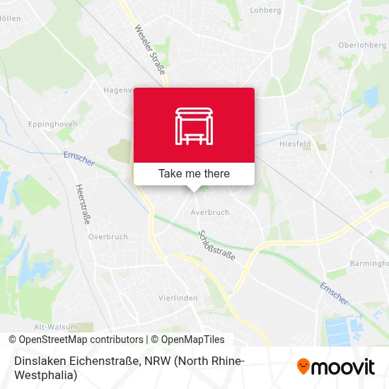 Dinslaken Eichenstraße map