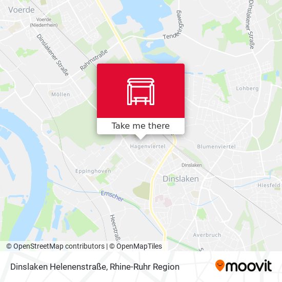 Dinslaken Helenenstraße map