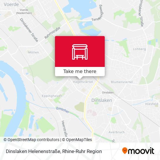 Dinslaken Helenenstraße map