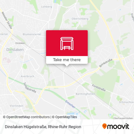 Dinslaken Hügelstraße map