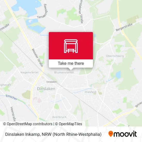 Карта Dinslaken Inkamp
