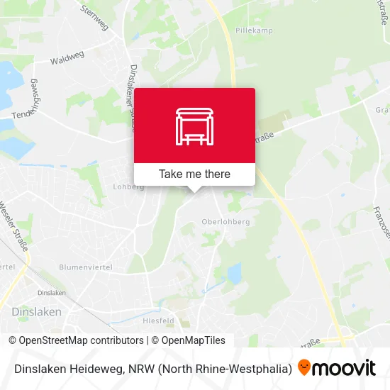 Карта Dinslaken Heideweg