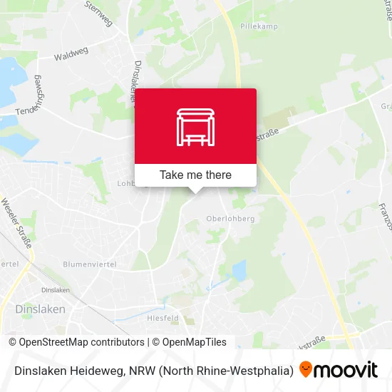 Карта Dinslaken Heideweg