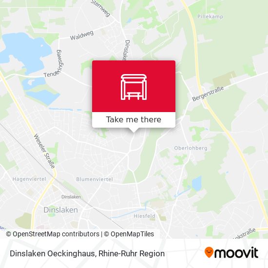 Dinslaken Oeckinghaus map