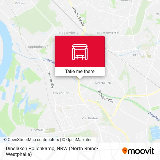 Dinslaken Pollenkamp map
