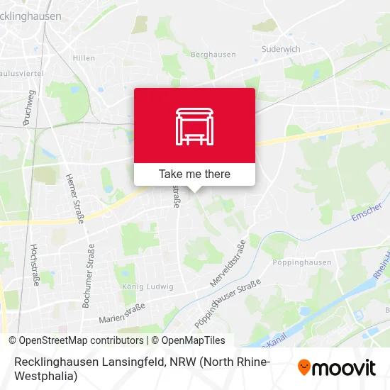 Recklinghausen Lansingfeld map