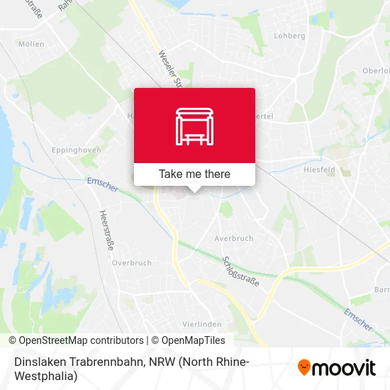 Карта Dinslaken Trabrennbahn