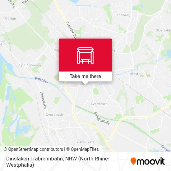 Dinslaken Trabrennbahn map