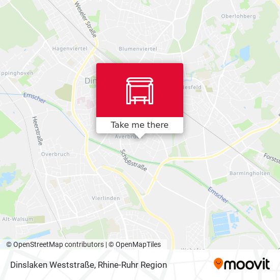 Dinslaken Weststraße map