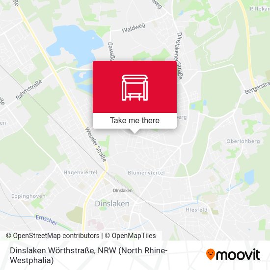 Dinslaken Wörthstraße map