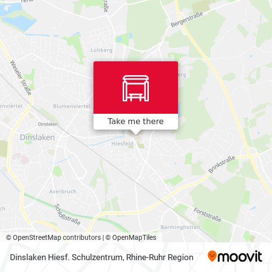Dinslaken Hiesf. Schulzentrum map