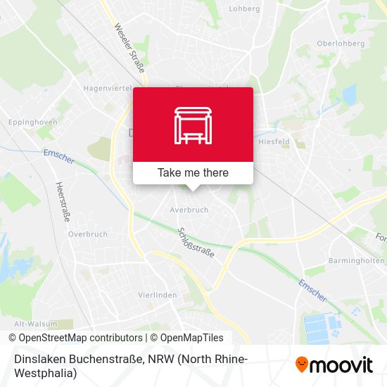 Dinslaken Buchenstraße map