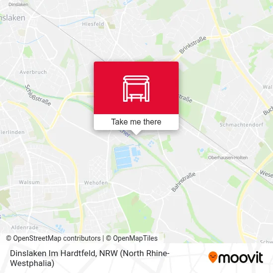 Dinslaken Im Hardtfeld map