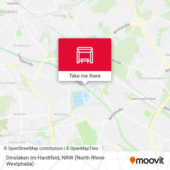 Dinslaken Im Hardtfeld map