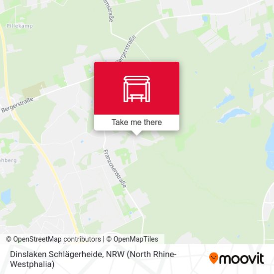 Dinslaken Schlägerheide map