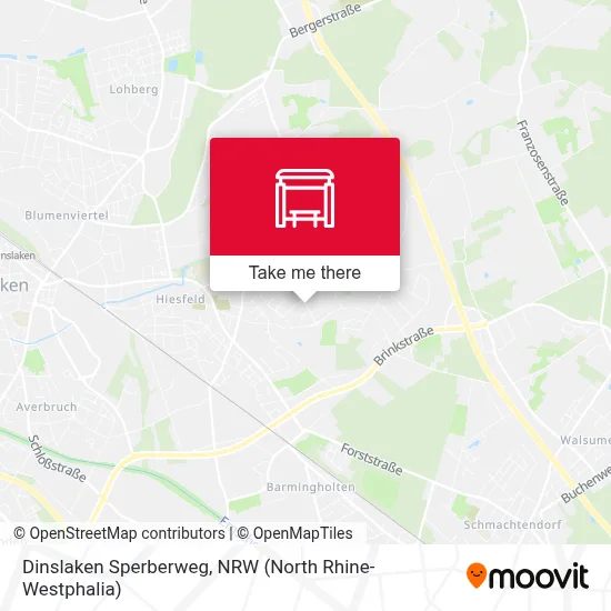Dinslaken Sperberweg map