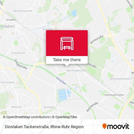Dinslaken Tackenstraße map
