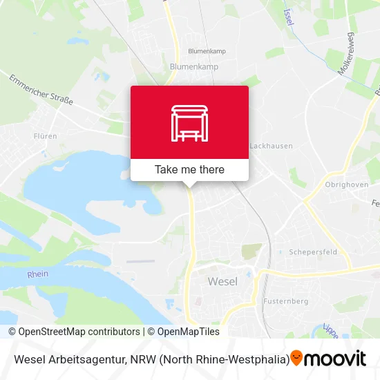 Карта Wesel Arbeitsagentur