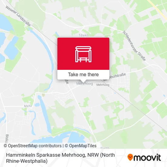 Hamminkeln Sparkasse Mehrhoog map