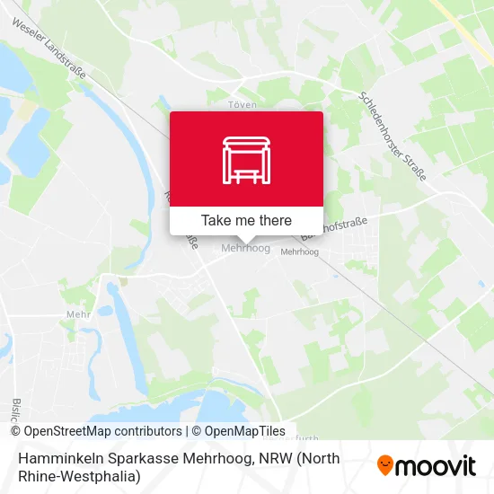 Hamminkeln Sparkasse Mehrhoog map