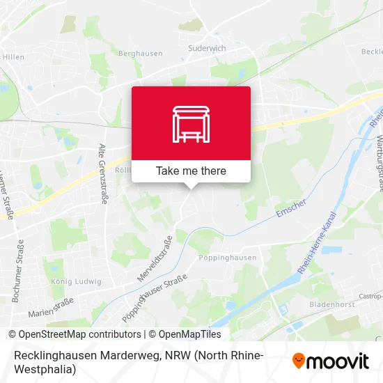 Recklinghausen Marderweg map