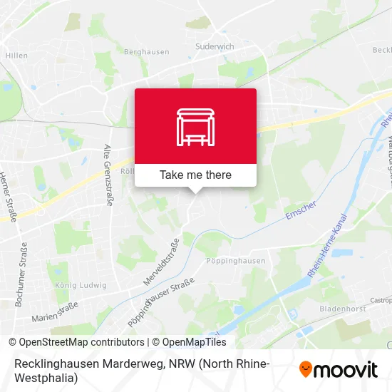 Recklinghausen Marderweg map