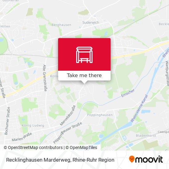 Recklinghausen Marderweg map