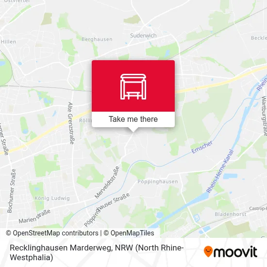 Recklinghausen Marderweg map
