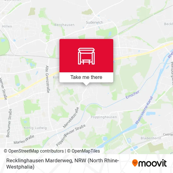 Recklinghausen Marderweg map