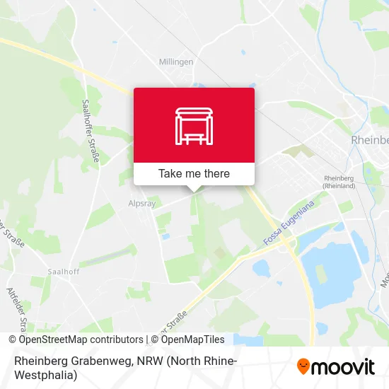 Rheinberg Grabenweg map