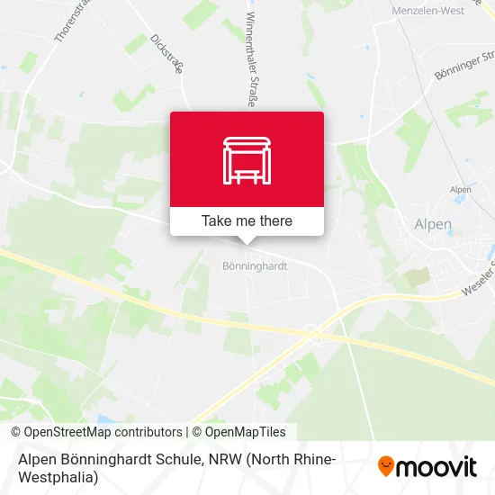 Карта Alpen Bönninghardt Schule