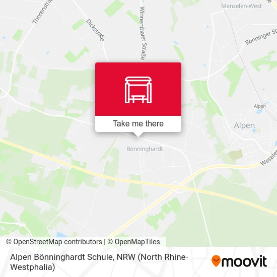Карта Alpen Bönninghardt Schule
