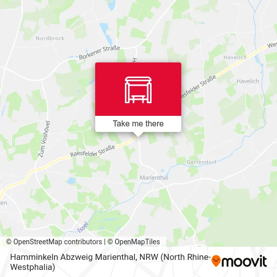 Карта Hamminkeln Abzweig Marienthal