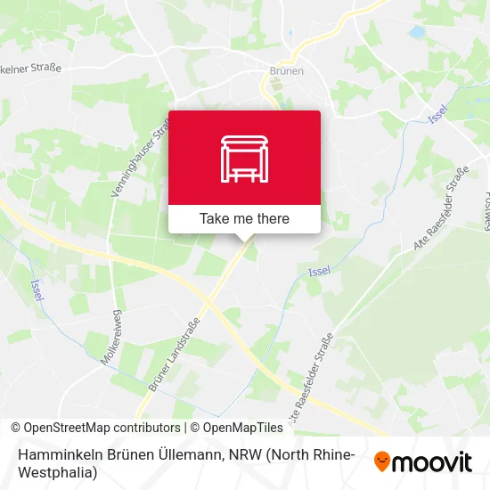 Карта Hamminkeln Brünen Üllemann