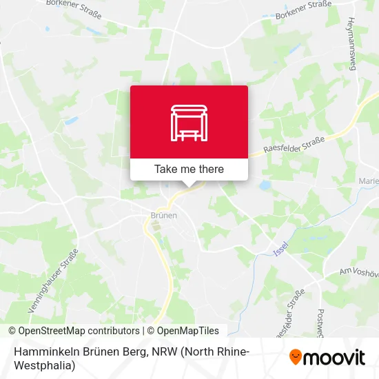 Карта Hamminkeln Brünen Berg