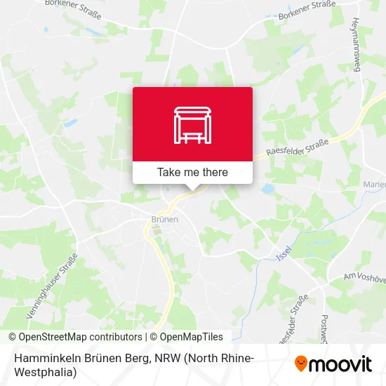 Карта Hamminkeln Brünen Berg