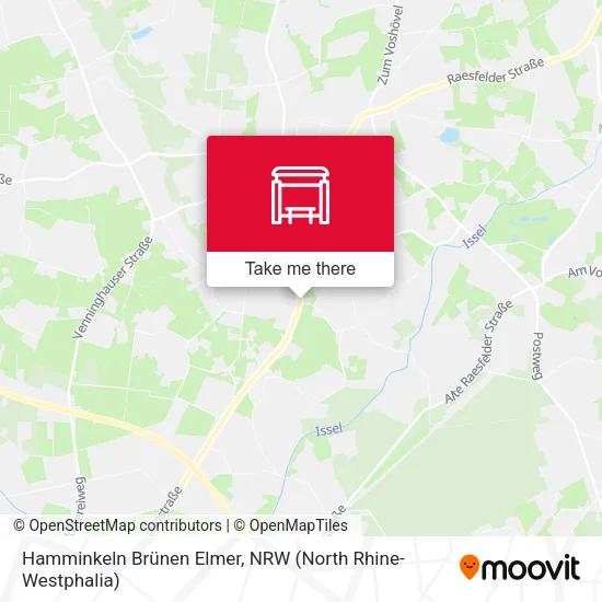 Карта Hamminkeln Brünen Elmer