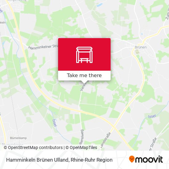 Hamminkeln Brünen Ulland map