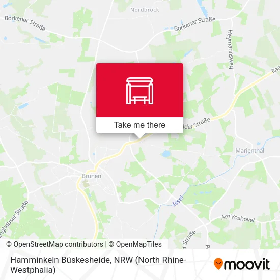Карта Hamminkeln Büskesheide