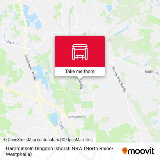 Карта Hamminkeln Dingden Ishorst