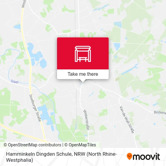 Карта Hamminkeln Dingden Schule
