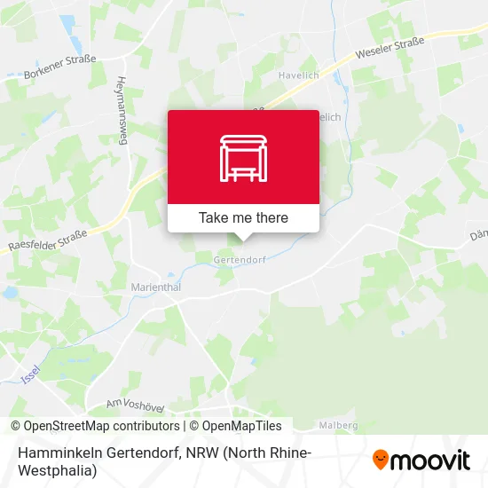 Карта Hamminkeln Gertendorf