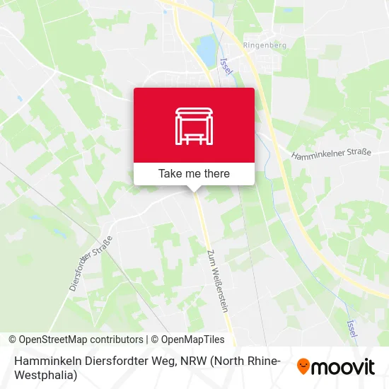 Карта Hamminkeln Diersfordter Weg