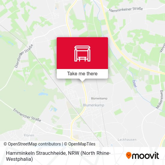 Карта Hamminkeln Strauchheide