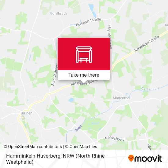 Карта Hamminkeln Huverberg