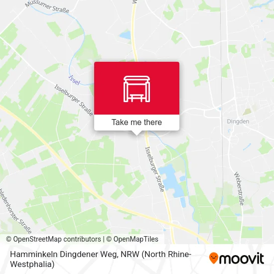 Карта Hamminkeln Dingdener Weg