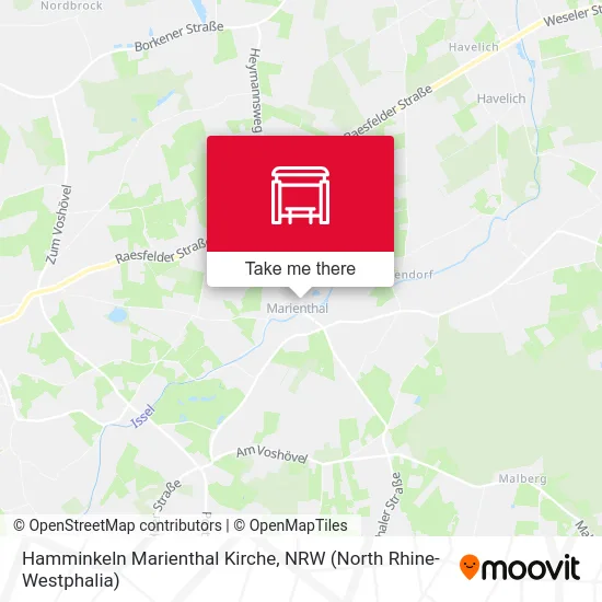 Карта Hamminkeln Marienthal Kirche