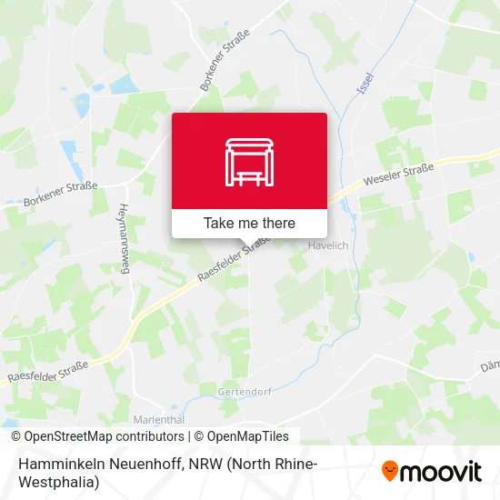 Карта Hamminkeln Neuenhoff