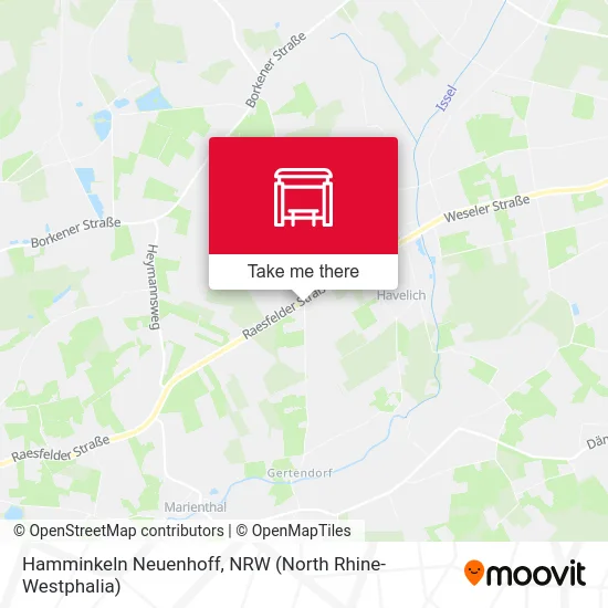 Карта Hamminkeln Neuenhoff